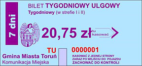 Bilet tygodniowy, ulgowy