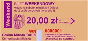 Bilet weekendowy